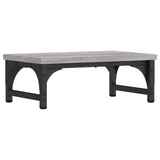 Supporto per Monitor Grigio Sonoma 37x23x14cm Legno truciolato
