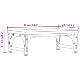 Supporto per Monitor Grigio Sonoma 37x23x14cm Legno truciolato