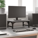 Supporto per Monitor Grigio Sonoma 37x23x14cm Legno truciolato
