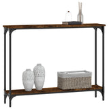 Tavolino Consolle Rovere Fumo 100x22,5x75cm Legno truciolato
