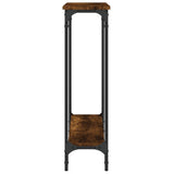 Tavolino Consolle Rovere Fumo 100x22,5x75cm Legno truciolato