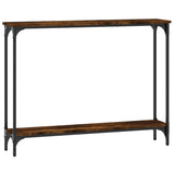 Tavolino Consolle Rovere Fumo 100x22,5x75cm Legno truciolato