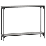 Tavolino Consolle Grigio Sonoma 100x22,5x75cm Legno truciolato
