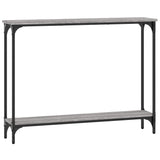 Tavolino Consolle Grigio Sonoma 100x22,5x75cm Legno truciolato