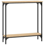 Tavolo Consolle Rovere Sonoma 75x22,5x75 cm Legno Agglomerato