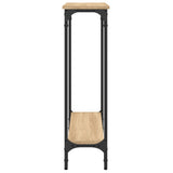 Tavolo Consolle Rovere Sonoma 75x22,5x75 cm Legno Agglomerato