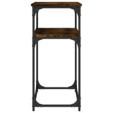 Tavolino Consolle Rovere Fumo 100x35,5x75 cm Legno truciolato