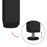 Tavolino Consolle Nero 75x35,5x75 cm in Legno truciolato