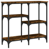 Tavolo Consolle Rovere Fumo 80x29x75 cm in Legno truciolato
