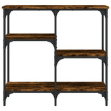 Tavolo Consolle Rovere Fumo 80x29x75 cm in Legno truciolato
