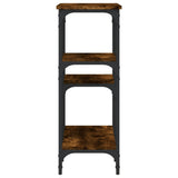 Tavolo Consolle Rovere Fumo 80x29x75 cm in Legno truciolato
