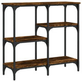 Tavolo Consolle Rovere Fumo 80x29x75 cm in Legno truciolato