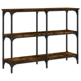 Tavolo Consolle Rovere Fumo 100x29x75 cm in Legno truciolato