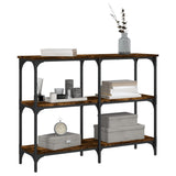 Tavolo Consolle Rovere Fumo 100x29x75 cm in Legno truciolato