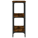 Tavolo Consolle Rovere Fumo 100x29x75 cm in Legno truciolato
