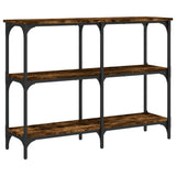 Tavolo Consolle Rovere Fumo 100x29x75 cm in Legno truciolato
