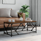 Tavolino Salotto Rovere Marrone 100x50x40cm Legno truciolato