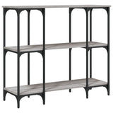 Tavolino Consolle Grigio Sonoma 102x35x90 cm Legno truciolato