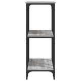 Tavolino Consolle Grigio Sonoma 102x35x90 cm Legno truciolato