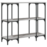 Tavolino Consolle Grigio Sonoma 102x35x90 cm Legno truciolato