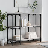 Tavolino Consolle Grigio Sonoma 102x35x90 cm Legno truciolato