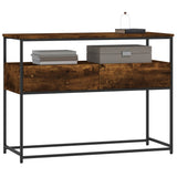 Tavolino Consolle Rovere Fumo 100x40x75 cm in Legno truciolato