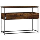 Tavolino Consolle Rovere Fumo 100x40x75 cm in Legno truciolato