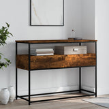 Tavolino Consolle Rovere Fumo 100x40x75 cm in Legno truciolato