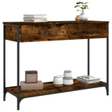 Tavolino Consolle Rovere Fumo 100x34,5x75cm Legno truciolato
