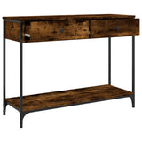 Tavolino Consolle Rovere Fumo 100x34,5x75cm Legno truciolato