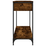 Tavolino Consolle Rovere Fumo 100x34,5x75cm Legno truciolato
