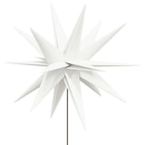 Luce di Natale con Picco Terra e LED Pieghevole Bianca 57 cm