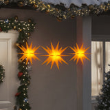 Luci di Natale con LED 3 pz Pieghevoli Gialle