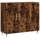 Credenza Rovere Fumo 90x34x80 cm in Legno truciolato