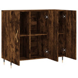 Credenza Rovere Fumo 90x34x80 cm in Legno truciolato