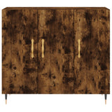 Credenza Rovere Fumo 90x34x80 cm in Legno truciolato