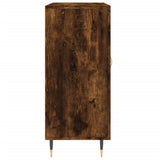 Credenza Rovere Fumo 90x34x80 cm in Legno truciolato