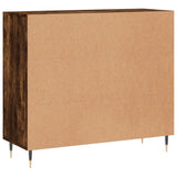 Credenza Rovere Fumo 90x34x80 cm in Legno truciolato