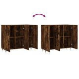 Credenza Rovere Fumo 90x34x80 cm in Legno truciolato