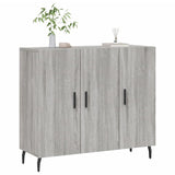 Credenza Grigio Sonoma 90x34x80 cm in Legno truciolato