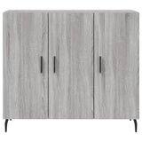Credenza Grigio Sonoma 90x34x80 cm in Legno truciolato