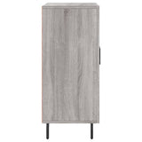 Credenza Grigio Sonoma 90x34x80 cm in Legno truciolato