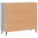 Credenza Grigio Sonoma 90x34x80 cm in Legno truciolato
