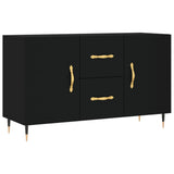Credenza Nera 100x36x60 cm in Legno truciolato
