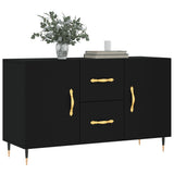 Credenza Nera 100x36x60 cm in Legno truciolato