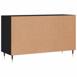 Credenza Nera 100x36x60 cm in Legno truciolato