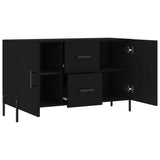 Credenza Nera 100x36x60 cm in Legno truciolato