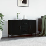Credenza Nera 100x36x60 cm in Legno truciolato
