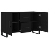Credenza Nera 100x36x60 cm in Legno truciolato