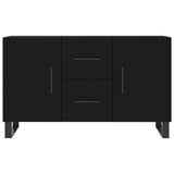 Credenza Nera 100x36x60 cm in Legno truciolato